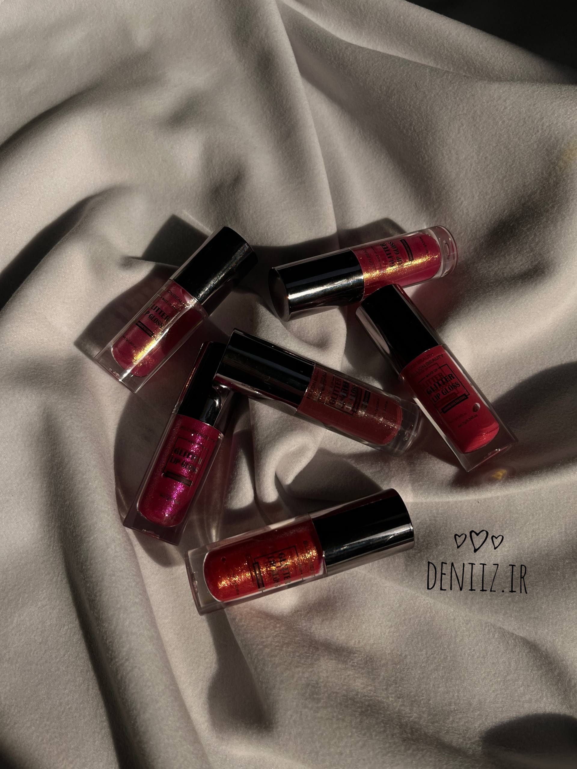 لیپ گلاس اکلیلی بیلیون بیوتی | Billion Beauty Glitter Lip Gloss