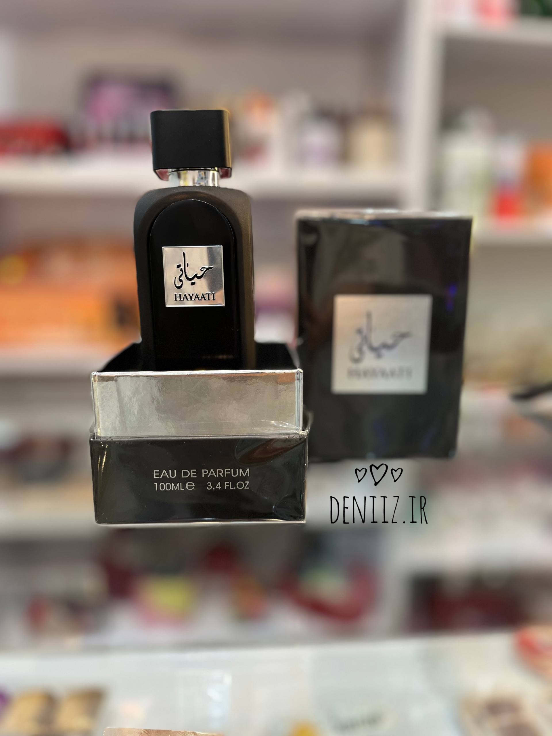 ادکلن حیاتی مشکی لطافه (Hayati Black Lattafa) ادو پرفیوم 100 میل